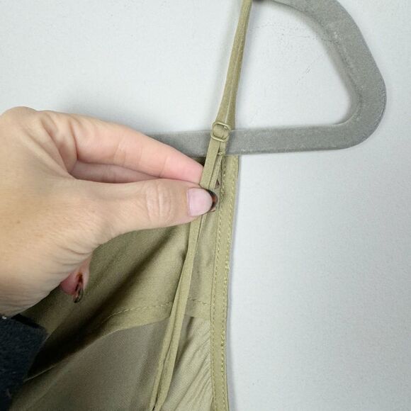 FREE PEOPLE | NEW INTIMATELY Moss Green Cinch Side Slip Dress Midi Women’s Small - Picture 9 of 10